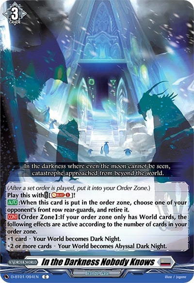 Image for In the Darkness Nobody Knows (D-BT01: Genesis of the Five Greats) (D-BT01/094EN) - Cardfight Vanguard