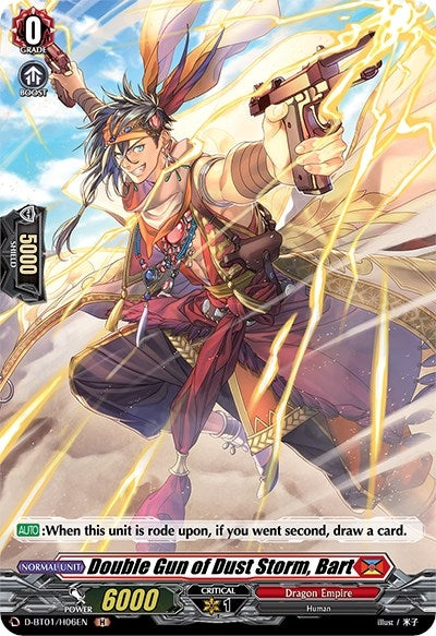 Image for Double Gun of Dust Storm, Bart (Holo) (D-BT01: Genesis of the Five Greats) (D-BT01/H06EN) - Cardfight Vanguard