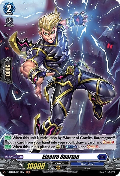 Image for Electro Spartan (Holo) (D-BT01: Genesis of the Five Greats) (D-BT01/H11EN) - Cardfight Vanguard