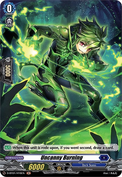 Image for Uncanny Burning (Holo) (D-BT01: Genesis of the Five Greats) (D-BT01/H16EN) - Cardfight Vanguard