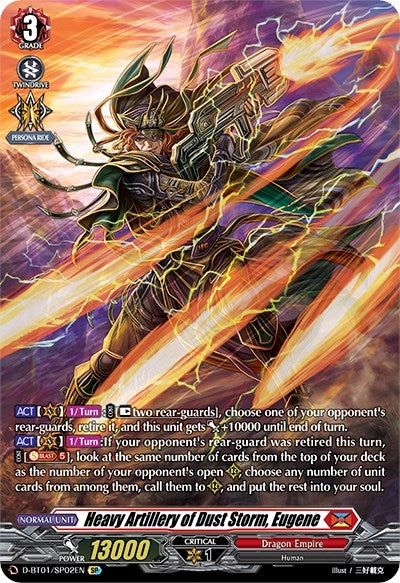 Image for Heavy Artillery of Dust Storm, Eugene (SP) (D-BT01: Genesis of the Five Greats) (D-BT01/SP02EN) - Cardfight Vanguard