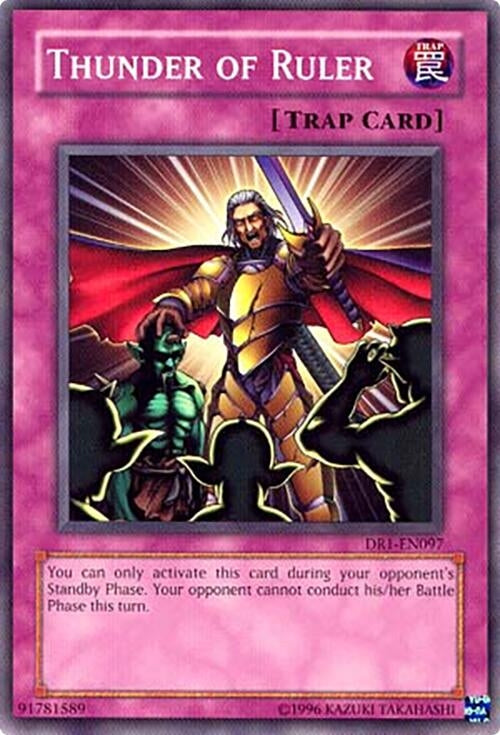 Image for Thunder of Ruler (Dark Revelation Volume 1) (DR1-EN097) - YuGiOh