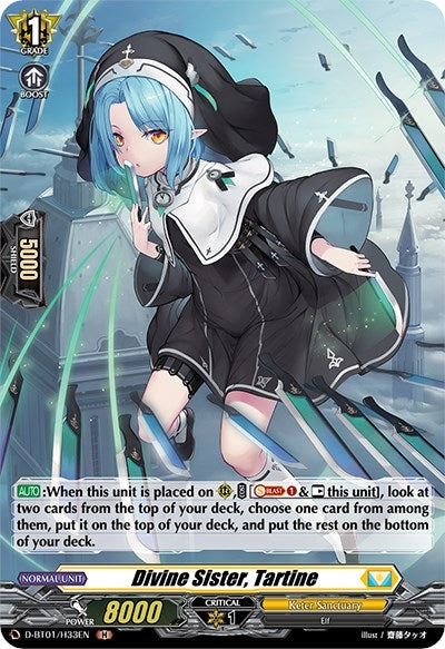 Image for Divine Sister, Tartine (Holo) (D-BT01: Genesis of the Five Greats) (D-BT01/H33EN) - Cardfight Vanguard