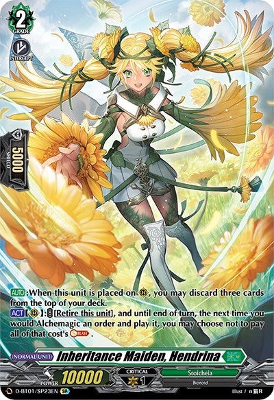 Image for Inheritance Maiden, Hendrina (SP) (D-BT01: Genesis of the Five Greats) (D-BT01/SP23EN) - Cardfight Vanguard