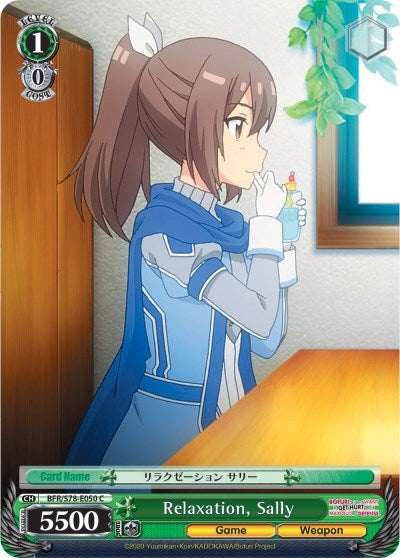 Image for Relaxation, Sally (BOFURI: I Don't Want to Get Hurt, so I'll Max Out My Defense) (BFR/S78-E050 C) - Weiss Schwarz