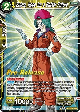 Image for Bulma, Hope for a Better Future (Supreme Rivalry Pre-Release Cards) (BT13-105) - Dragon Ball Super: Masters