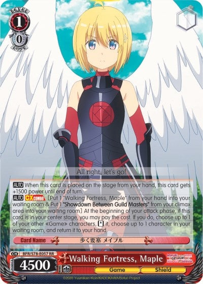Image for Walking Fortress, Maple (BOFURI: I Don't Want to Get Hurt, so I'll Max Out My Defense) (BFR/S78-E057 RR) - Weiss Schwarz