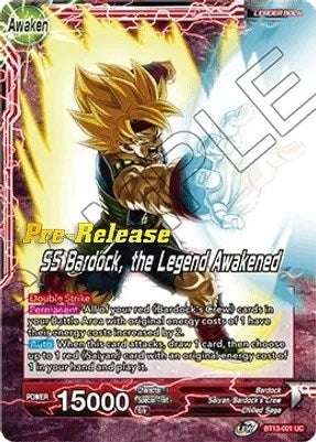 Image for Bardock // SS Bardock, the Legend Awakened (Supreme Rivalry Pre-Release Cards) (BT13-001) - Dragon Ball Super: Masters