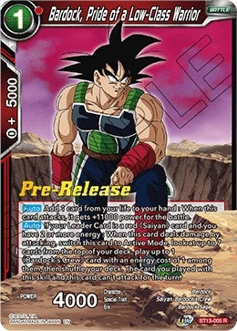 Image for Bardock, Pride of a Low-Class Warrior (Supreme Rivalry Pre-Release Cards) (BT13-005) - Dragon Ball Super: Masters