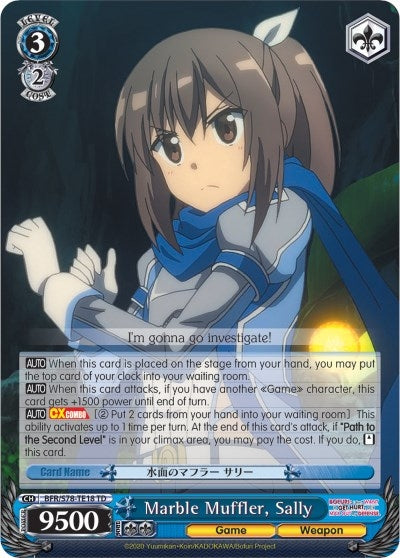 Image for Marble Muffler, Sally (BOFURI: I Don't Want to Get Hurt, so I'll Max Out My Defense) (BFR/S78-TE18 TD) - Weiss Schwarz