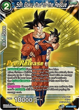 Image for Son Goku, Dad to the Rescue (Supreme Rivalry Pre-Release Cards) (BT13-035) - Dragon Ball Super: Masters