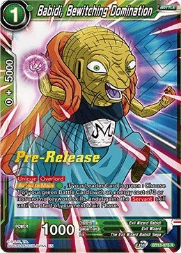 Image for Babidi, Bewitching Domination (Supreme Rivalry Pre-Release Cards) (BT13-075) - Dragon Ball Super: Masters