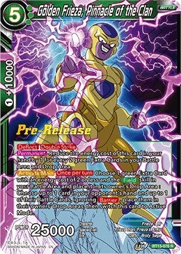 Image for Golden Frieza, Pinnacle of the Clan (Supreme Rivalry Pre-Release Cards) (BT13-076) - Dragon Ball Super: Masters