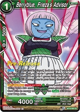 Image for Berryblue, Frieza's Advisor (Supreme Rivalry Pre-Release Cards) (BT13-080) - Dragon Ball Super: Masters