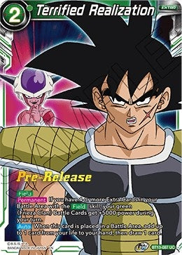 Image for Terrified Realization (Supreme Rivalry Pre-Release Cards) (BT13-087) - Dragon Ball Super: Masters