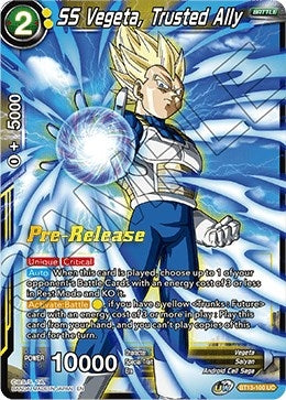 Image for SS Vegeta, Trusted Ally (Supreme Rivalry Pre-Release Cards) (BT13-100) - Dragon Ball Super: Masters
