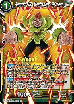 Image for Android 16, Mechanical Partner (Supreme Rivalry Pre-Release Cards) (BT13-113) - Dragon Ball Super: Masters