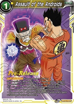 Image for Assault of the Androids (Supreme Rivalry Pre-Release Cards) (BT13-119) - Dragon Ball Super: Masters