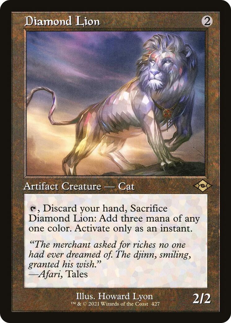 Image for Diamond Lion (Retro Frame) (Modern Horizons 2) (427) - Magic: The Gathering