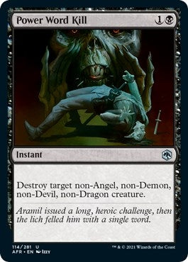 Image for Power Word Kill (Adventures in the Forgotten Realms) (114) - Magic: The Gathering