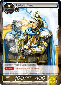 Image for Order of Gartar (The Dawn of Valhalla) (1-007) - Force of Will