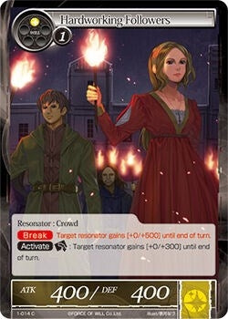 Image for Hardworking Followers (The Dawn of Valhalla) (1-014) - Force of Will