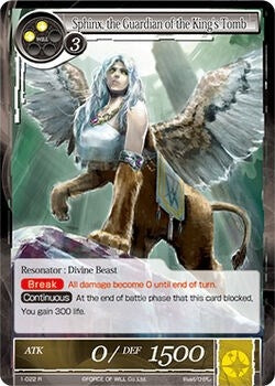 Image for Sphinx, the Guardian of the King's Tomb (The Dawn of Valhalla) (1-022) - Force of Will