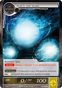 Image for Will-o'-the-Wisp (The Dawn of Valhalla) (1-023) - Force of Will
