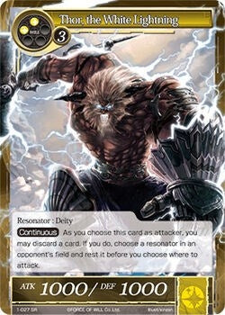 Image for Thor, the White Lightning (The Dawn of Valhalla) (1-027) - Force of Will