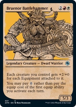 Image for Bruenor Battlehammer (Showcase) (Adventures in the Forgotten Realms) (337) - Magic: The Gathering