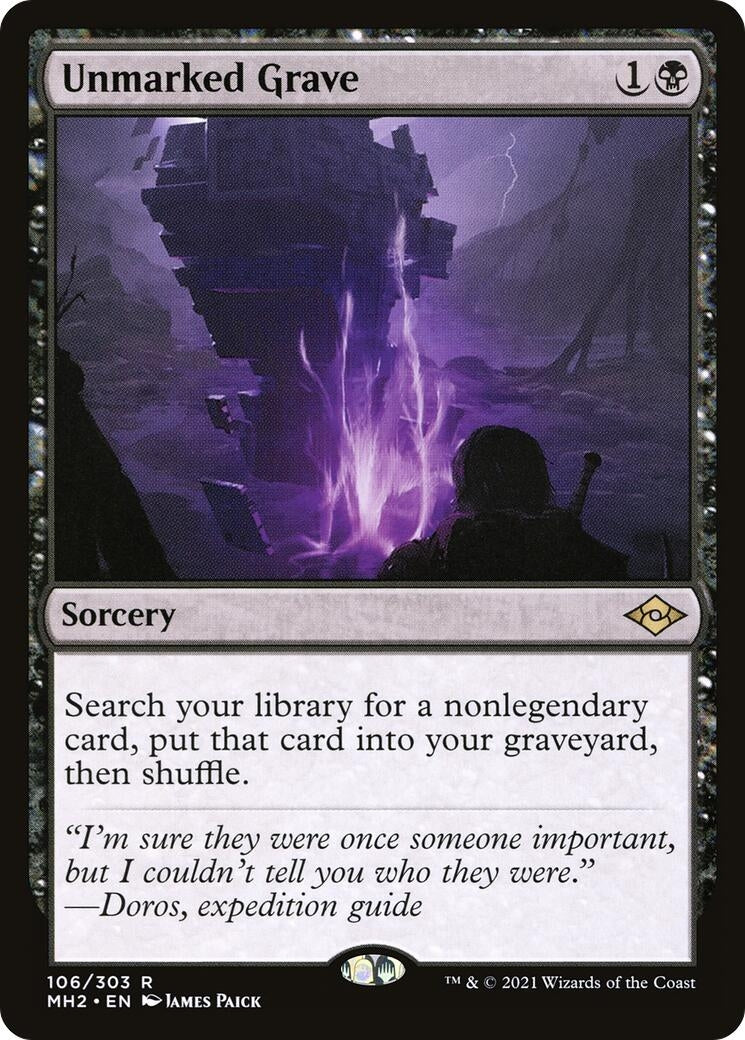 Image for Unmarked Grave (Modern Horizons 2) (106) - Magic: The Gathering