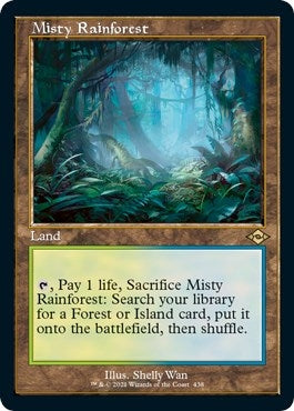 Image for Misty Rainforest (Retro Frame) (Foil Etched) (Modern Horizons 2) (438) - Magic: The Gathering