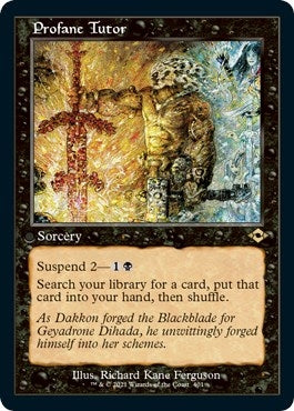 Image for Profane Tutor (Retro Frame) (Foil Etched) (Modern Horizons 2) (401) - Magic: The Gathering