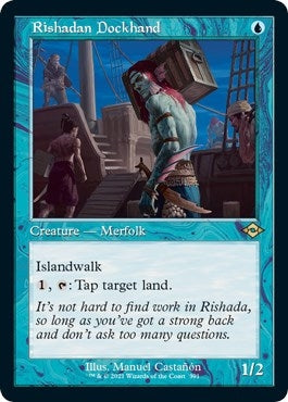 Image for Rishadan Dockhand (Retro Frame) (Foil Etched) (Modern Horizons 2) (391) - Magic: The Gathering