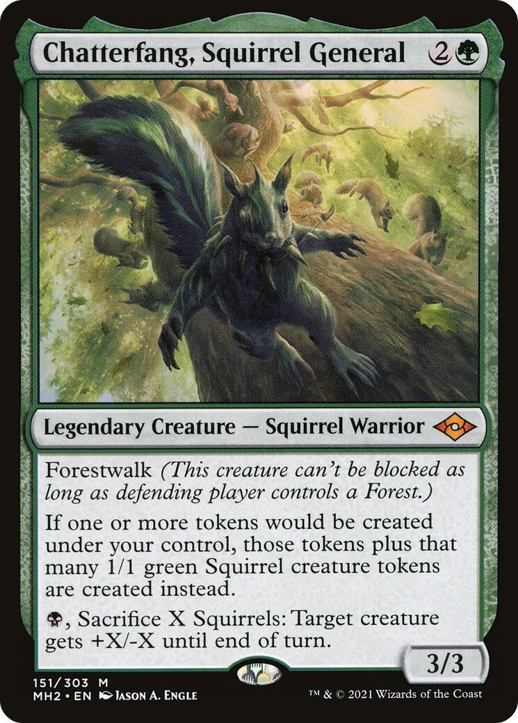 Image for Chatterfang, Squirrel General (Modern Horizons 2) (151) - Magic: The Gathering
