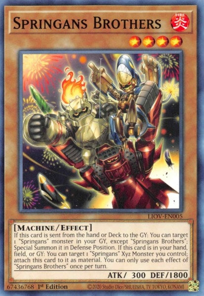 Image for Springans Brothers (Lightning Overdrive) (LIOV-EN005) - YuGiOh