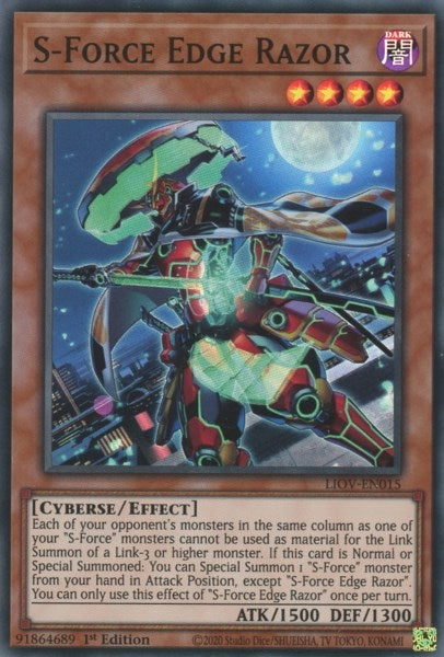 Image for S-Force Edge Razor (Lightning Overdrive) (LIOV-EN015) - YuGiOh