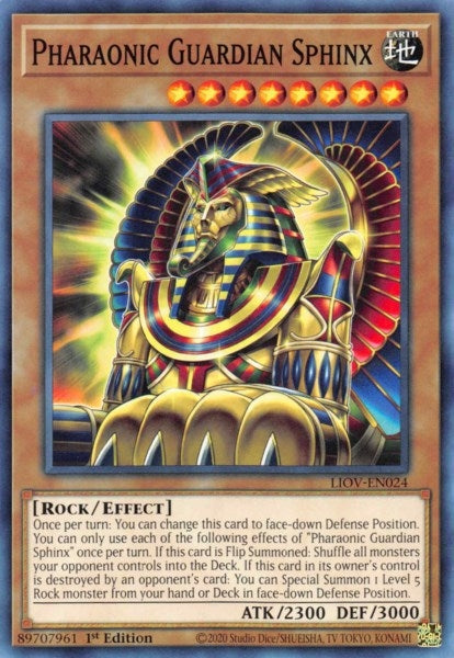Image for Pharaonic Guardian Sphinx (Lightning Overdrive) (LIOV-EN024) - YuGiOh
