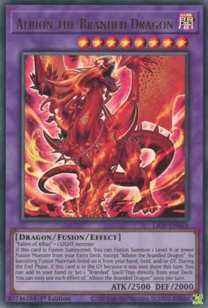 Image for Albion the Branded Dragon (Lightning Overdrive) (LIOV-EN033) - YuGiOh