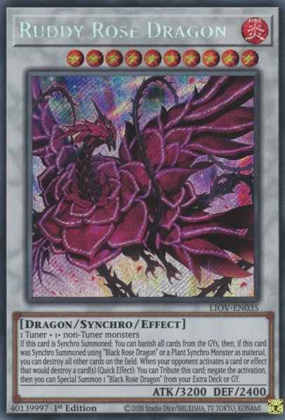 Image for Ruddy Rose Dragon (Lightning Overdrive) (LIOV-EN035) - YuGiOh