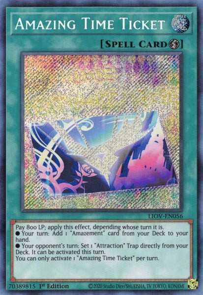 Image for Amazing Time Ticket (Lightning Overdrive) (LIOV-EN056) - YuGiOh