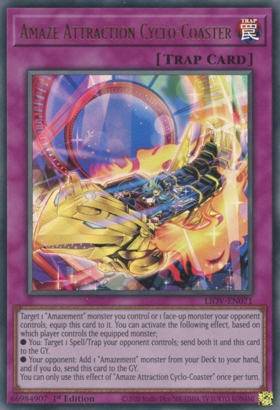 Image for Amaze Attraction Cyclo-Coaster (Lightning Overdrive) (LIOV-EN071) - YuGiOh