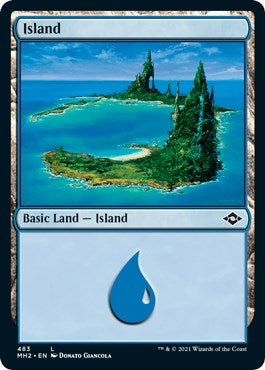 Image for Island (483) (Foil Etched) (Modern Horizons 2) (483) - Magic: The Gathering