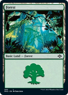 Image for Forest (490) (Foil Etched) (Modern Horizons 2) (490) - Magic: The Gathering