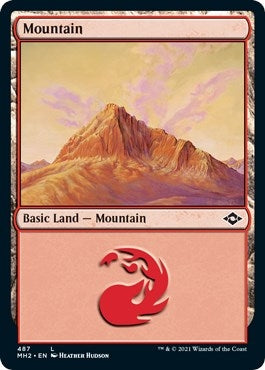 Image for Mountain (487) (Foil Etched) (Modern Horizons 2) (487) - Magic: The Gathering