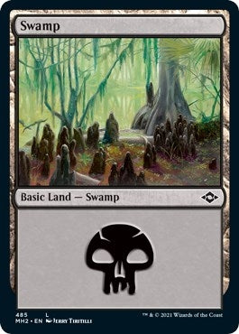 Image for Swamp (485) (Foil Etched) (Modern Horizons 2) (485) - Magic: The Gathering
