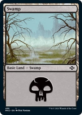 Image for Swamp (486) (Foil Etched) (Modern Horizons 2) (486) - Magic: The Gathering