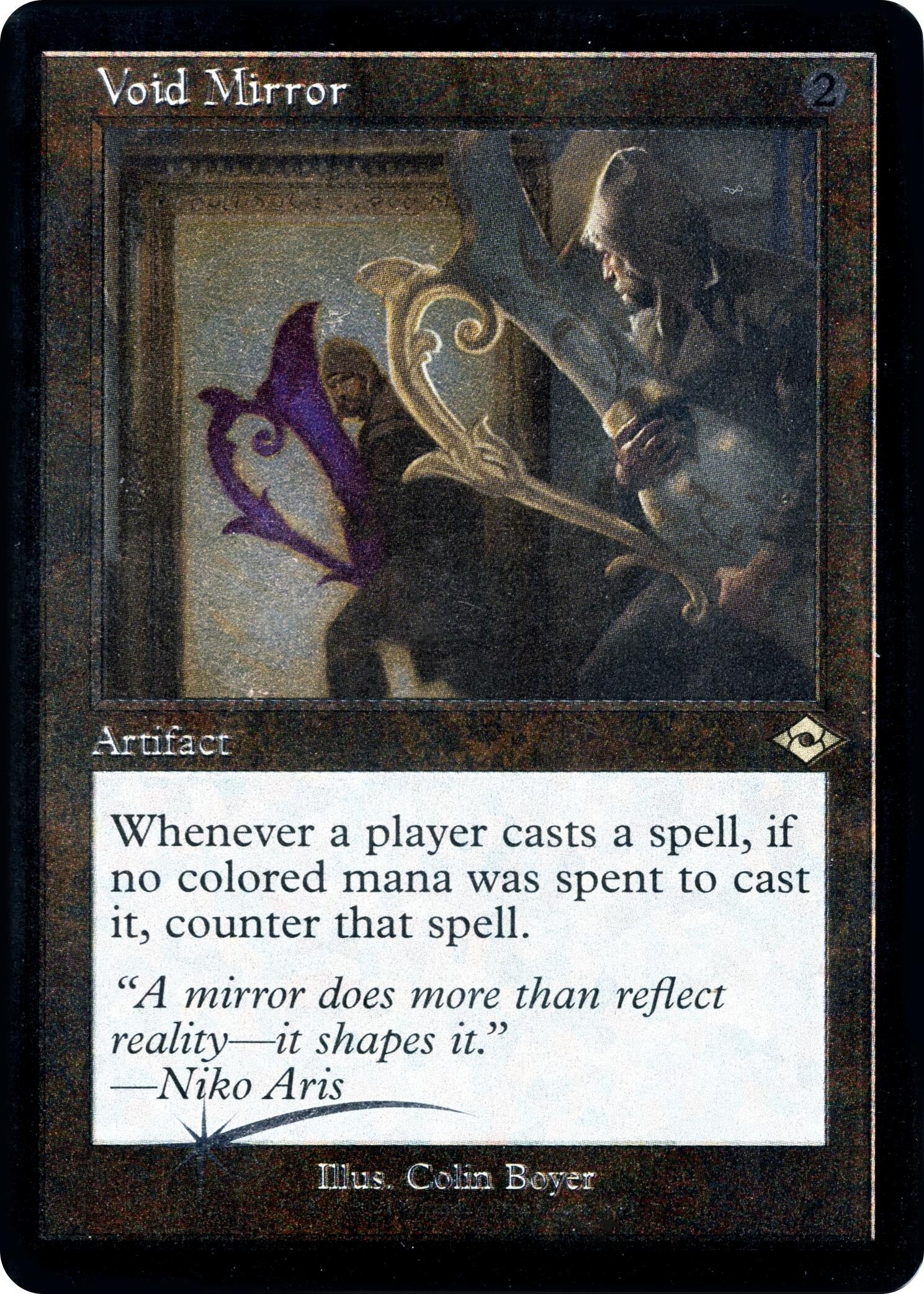 Image for Void Mirror (Retro Frame) (Foil Etched) (Modern Horizons 2) (435) - Magic: The Gathering