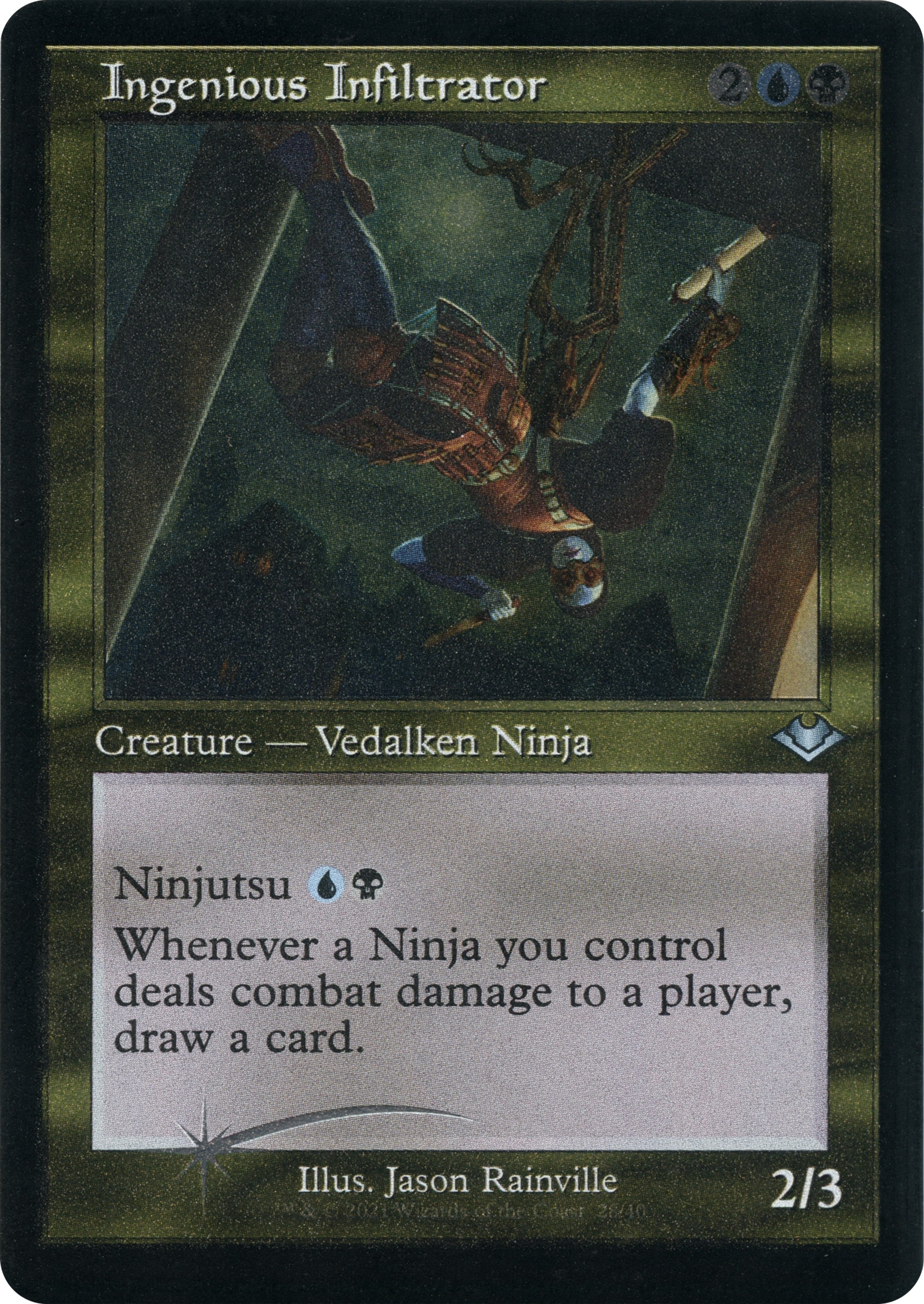 Image for Ingenious Infiltrator (Retro Frame) (Foil Etched) (Modern Horizons) (28) - Magic: The Gathering