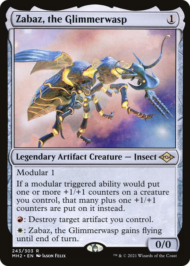 Image for Zabaz, the Glimmerwasp (Modern Horizons 2) (243) - Magic: The Gathering